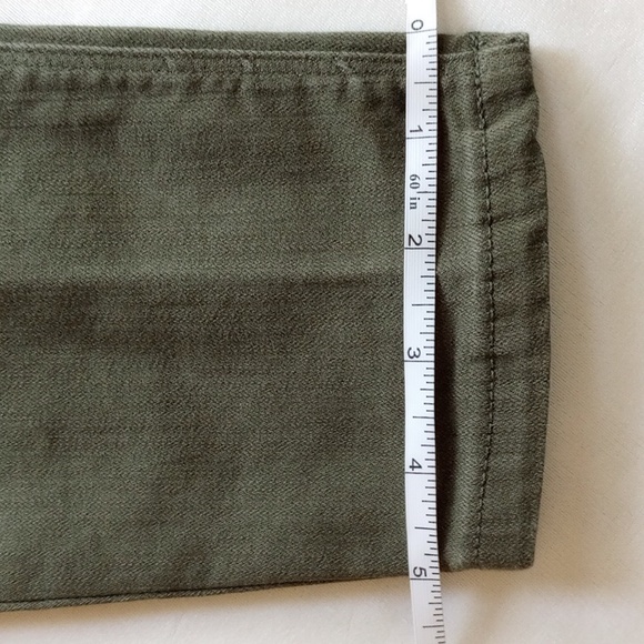 Market & Spruce Mid-Rise Skinny Ankle Jeans 2 Olive Green 27x28 - 50off3 - Picture 8 of 10